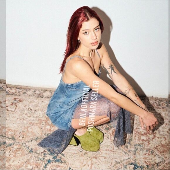 ZARAβLACEβTRIMβDENIMβDRESS - Picture 3 of 16